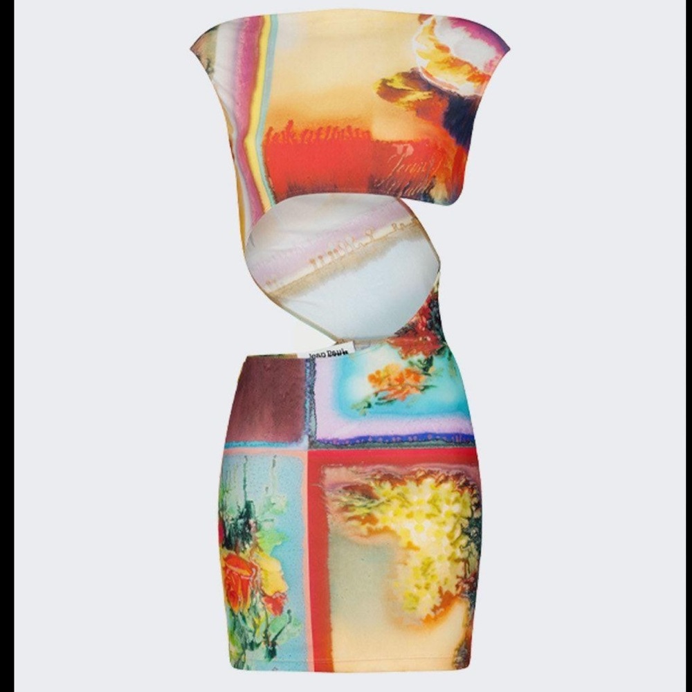 Jean Paul Gauthier Patchwork Scarf Dress